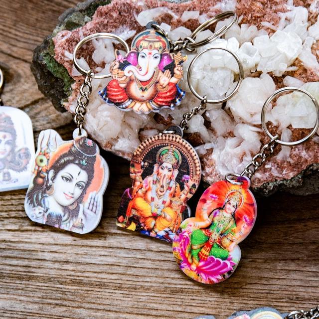 インドの 神様 キーホルダー ガネーシャ シヴァ ラクシュミ / ロケット