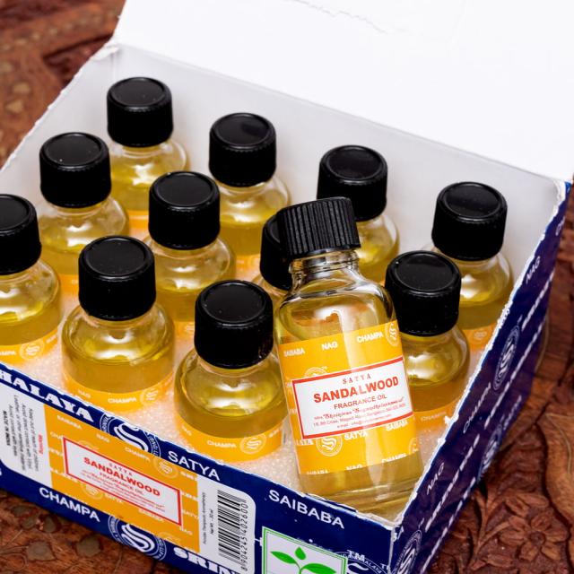 送料無料】 【12個セット】サンダルウッド フレグランス オイル SATYA