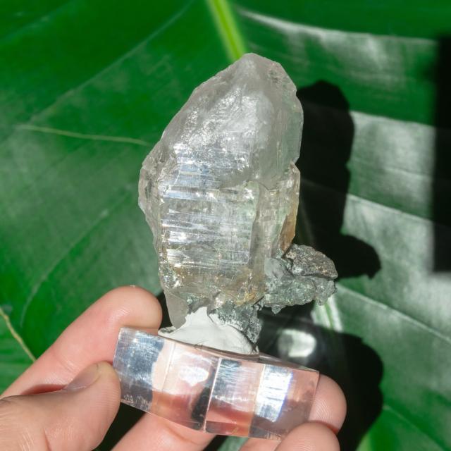 【送料無料】 【一点物】 ヒマラヤ水晶原石 【107.5g】ポイント クローライト ルチル セルフヒールド バーコード / クリスタル ヒマラヤ産 天然石 宝石 ジャイプール ジュエル ジュエリー パワーストーン 化石 エスニック アジア インド アクセサリー アンクレット ピアス リ_6