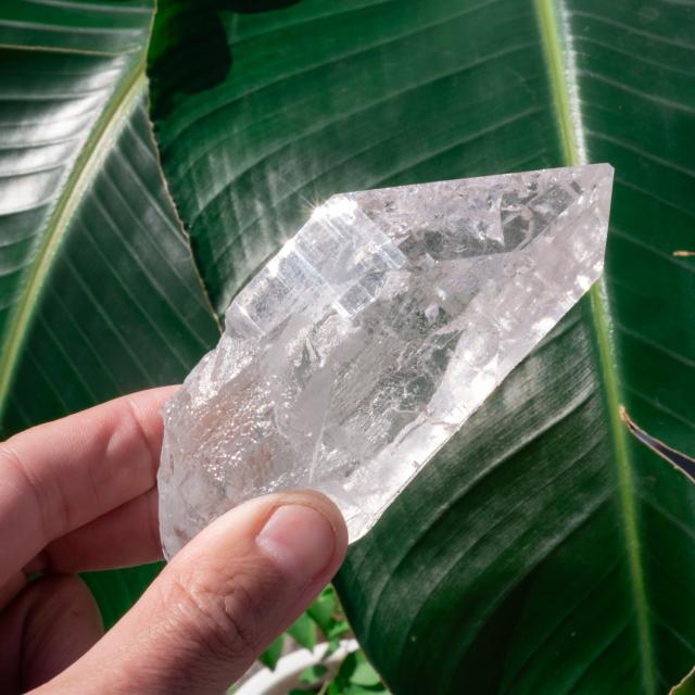 【送料無料】 【一点物】 ヒマラヤ水晶原石 【269g】透明 クラック ゲートウェイ セルフヒールド バーコード レインボー / クリスタル ヒマラヤ産 天然石 宝石 ジャイプール ジュエル ジュエリー パワーストーン 化石 エスニック アジア インド アクセサリー アンクレット ピ