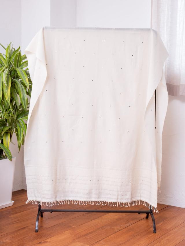 【送料無料】 ブジョーディ村の手織りショール / ストール マフラー ブランケット カッチ 刺繍 TIRAKITA(ティラキタ) ドゥパッタ スカーフ レディース エスニック衣料 アジアンファッション エスニックファッション_8
