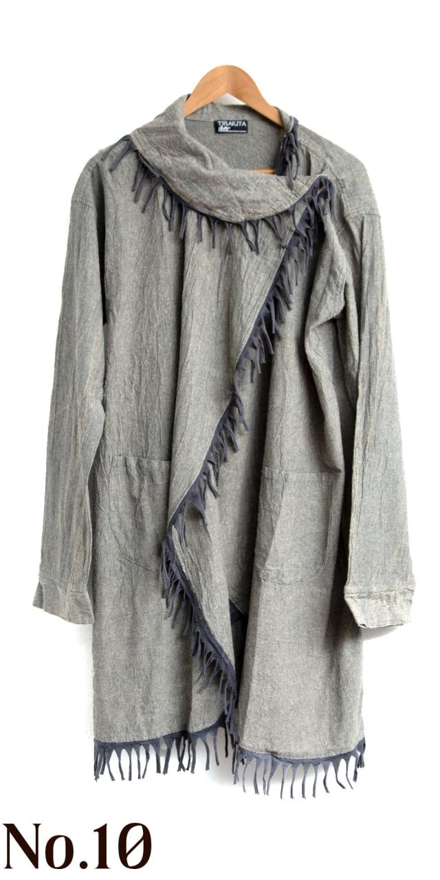 送料無料 たっぷりフリンジのコットンジャケット コート 羽織もの 無地 メンズ レディース ユニセックス アジアンファッション エの通販はau Pay マーケット インド アジアの雑貨と衣料 Tirakita