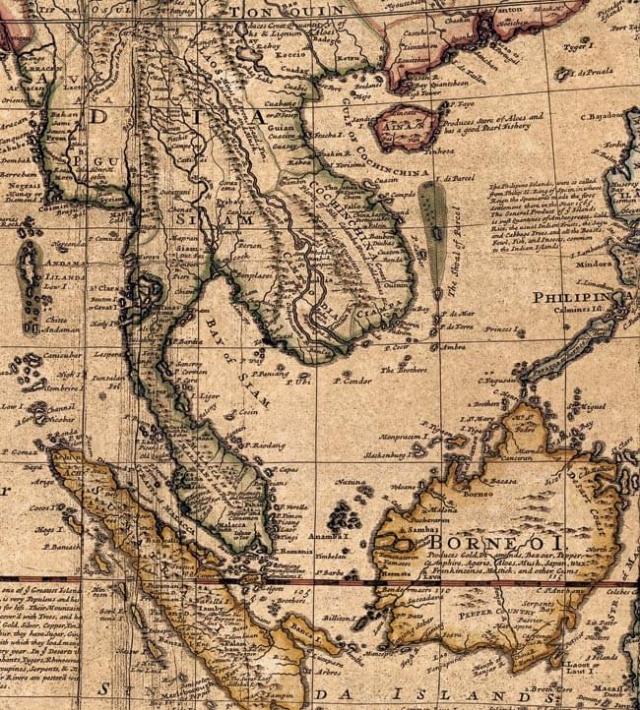 18世紀】アンティーク地図ポスター A MAP OF EAST INDIES 【南アジア