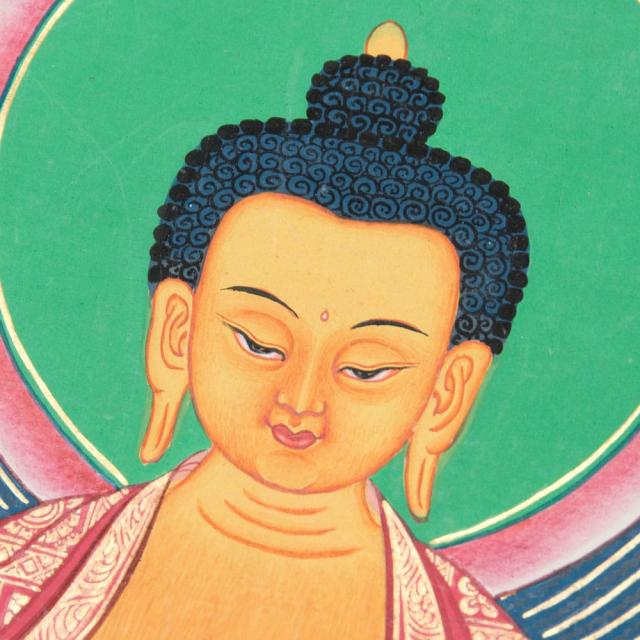 送料無料】 〔一点物〕タンカ 釈迦牟尼仏マンダラ 49x42.5cm