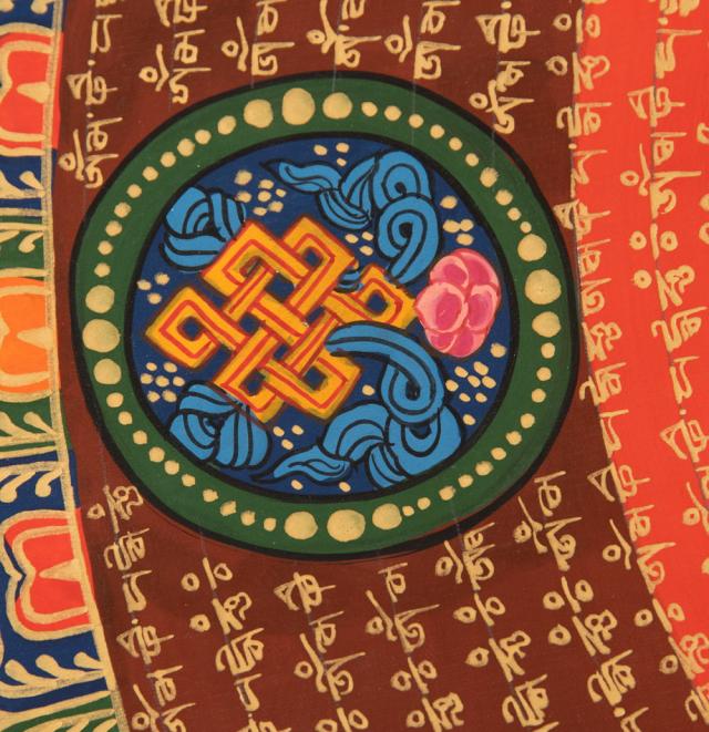 【送料無料】 〔一点物〕タンカ カーラチャクラ アシュタマンガラ 八吉祥曼荼羅 Ashtamangala 75x75cm / 仏画 マンダラ チベット 手描き 曼陀羅 インド 本 印刷物 ステッカー ポストカード ポスター