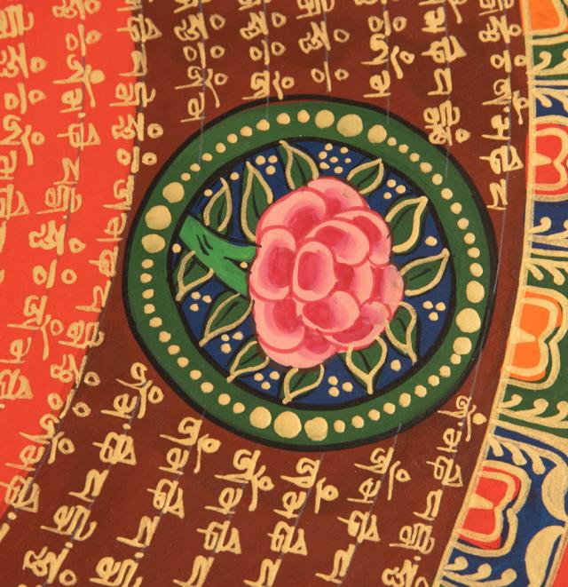 【送料無料】 〔一点物〕タンカ カーラチャクラ アシュタマンガラ 八吉祥曼荼羅 Ashtamangala 75x75cm / 仏画 マンダラ チベット 手描き 曼陀羅 インド 本 印刷物 ステッカー ポストカード ポスター