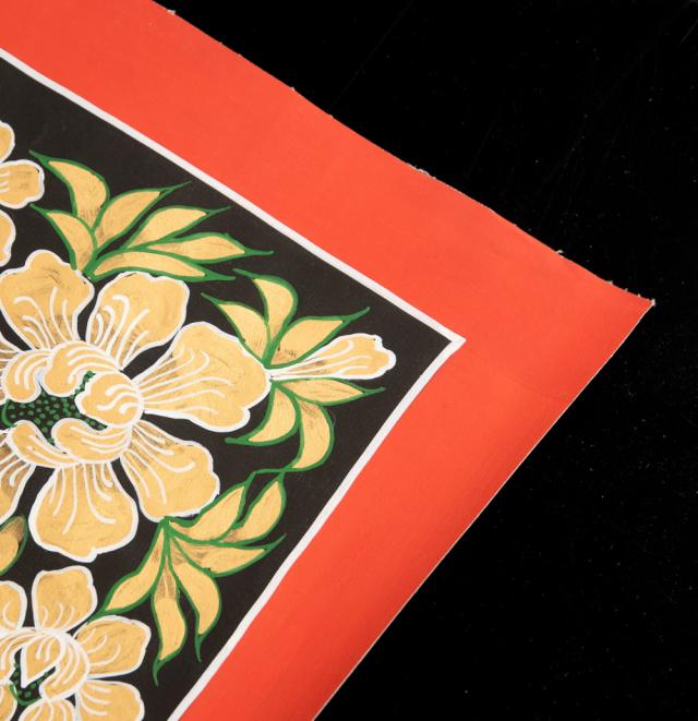 【送料無料】 〔一点物〕タンカ カーラチャクラ アシュタマンガラ 八吉祥曼荼羅 Ashtamangala 75x75cm / 仏画 マンダラ チベット 手描き 曼陀羅 インド 本 印刷物 ステッカー ポストカード ポスター