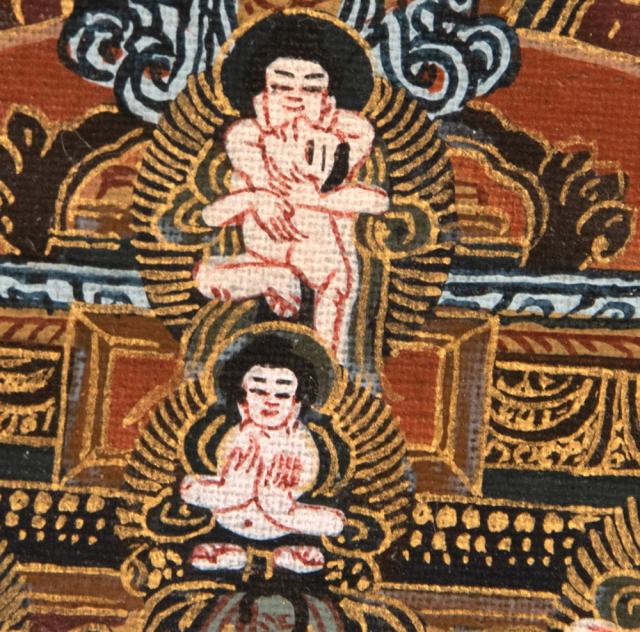 【貨物輸送無料】 〔Raj Lama作 一点物 総合博物館取って置く品級〕タンカ 大円蓮華界曼荼羅 68x93糎 / 仏画 マンダラ 西蔵 手書き 曼陀羅 バーラット 本 印刷物 ステッカー 郵便受け歌留多 貼り出し