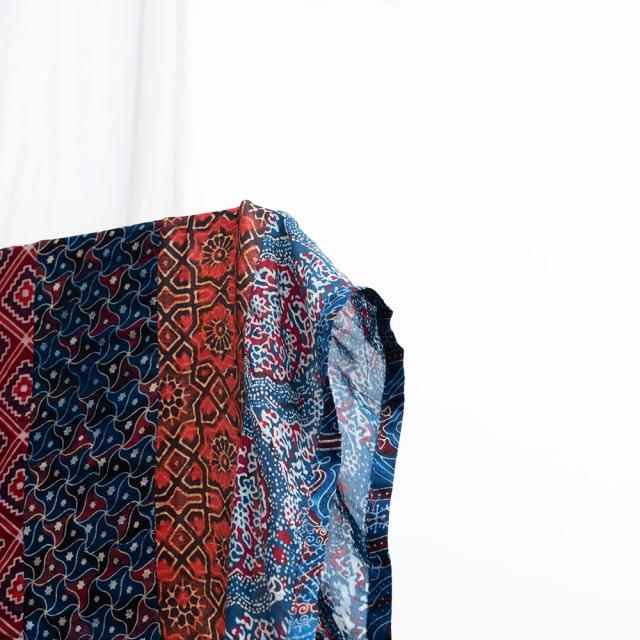 送料無料】 【インド品質】 1点もの インドの伝統柄 アジュラック模様