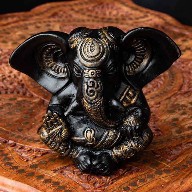オーン ガネーシャ約 13cm / 神様 神様像 レジン インド 置物 オーン ガネーシャ約 13cm / 神様 神様像 レジン インド 置物