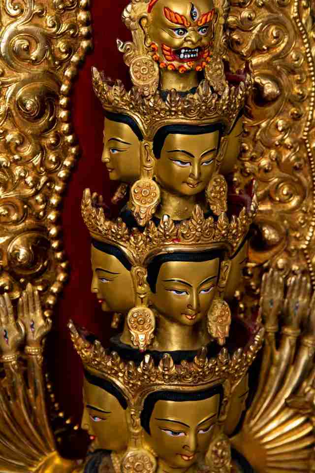 特価人気】 ヤフオク! - アジアン雑貨 ネパール仏像 真鍮製 十一面千手