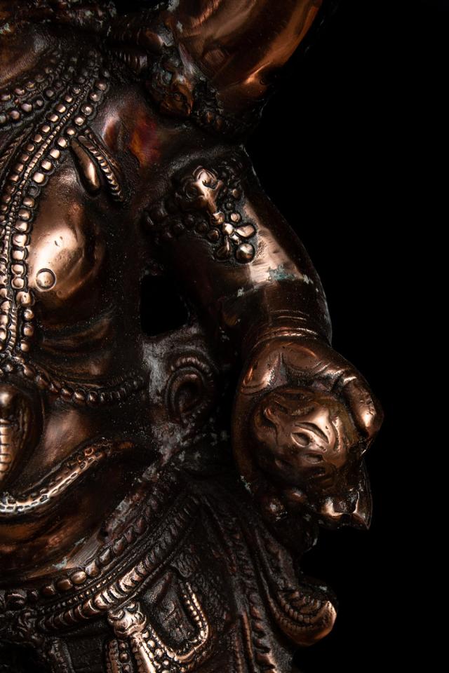 鼻がクルクルしたお鼻のグリーンガネーシャ神様