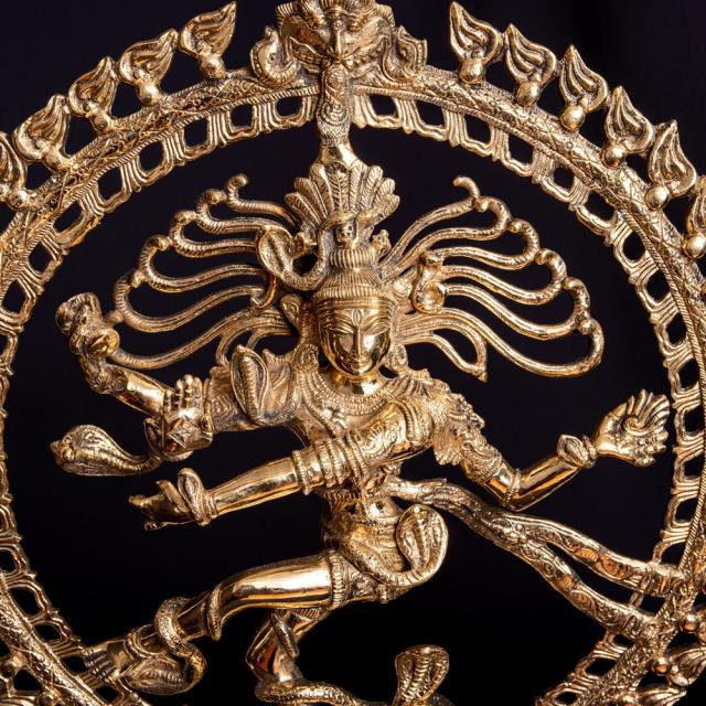 送料無料】 ブラス製 ダンシング シヴァ ナタラジ 約52cm / シヴァ像