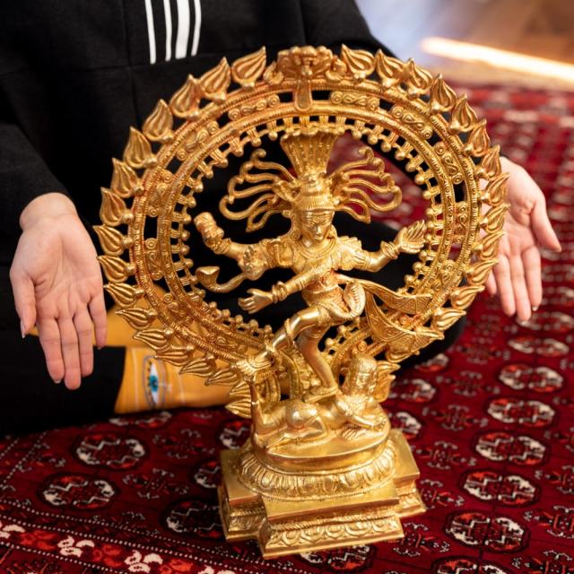 ダンシングシヴァ 高さ21.5cm ガンメタル製 ナタラージャ ヒンドゥ教