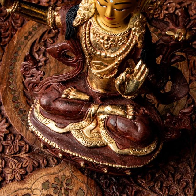 仏像 ネパール仏像 文殊菩薩像48 送料無料】 マンジュシュリー