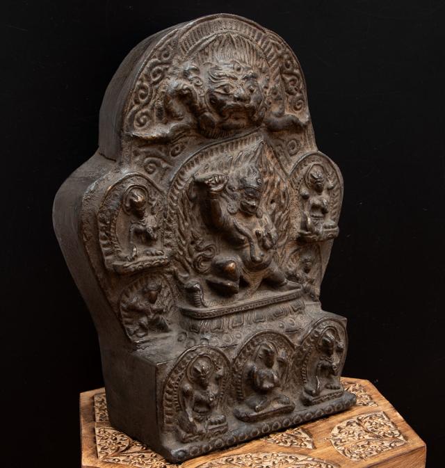 チベット仏教 マハーカーラ像 旧藏 清時代 古銅製｜チベット仏教