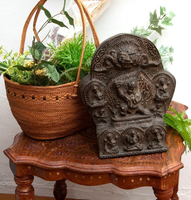 マハーカーラ 大黒天 壁掛け 仮面 お面 バイラヴァバ 仏教 チベット 六臂マハーカーラ像 文化遺産オンライン