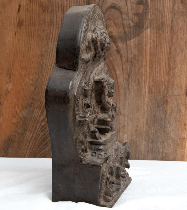 送料無料】 マハーカーラ（大黒天）とターラなど8尊像【木製 一点物 高