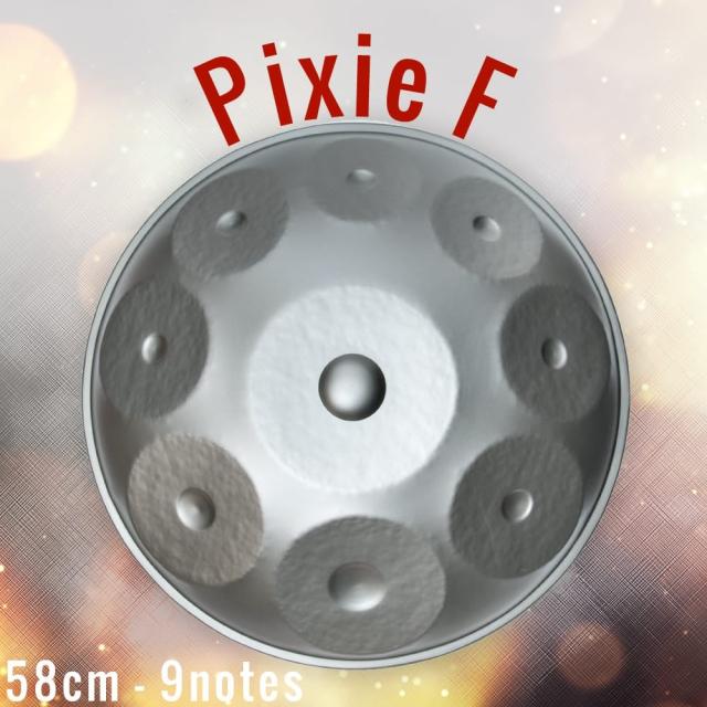 【送料無料】 ハンドパン Pixie F【58cm 9notes】 ソフトケース付属 / スチールパン 打楽器 パーカッション 民族楽器 インド楽器 エスニック楽器 ヒーリング楽器