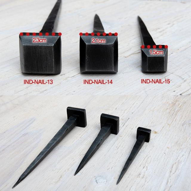【貨物輸送無料】 【50個SET】お買い得！ バーラットのアイアン 釘 ネイル 真四角 【8.5糎】 / くぎ DIY 室内装飾 ハンガー アジアン エスニック