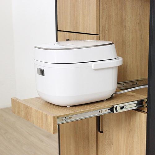 クロシオ 【組立式】 アート食器棚60-100 モダンナチュラルの通販は