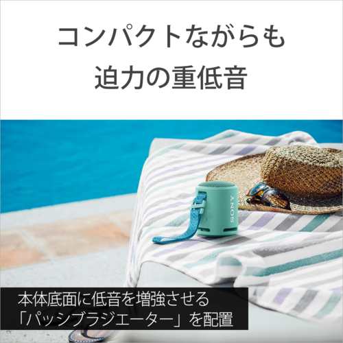 ソニー(SONY) SRS-XB13(LI) (パウダーブルー) ワイヤレスポータブル ...