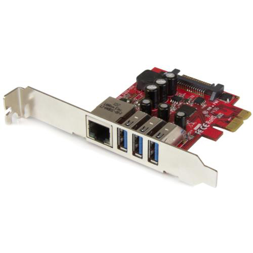 StarTech(スターテック) PEXUSB3S3GE 3ポートUSB3.0/ 1ポートGbE増設PCIeカードの通販は