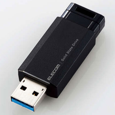 エレコム(ELECOM) ESD-EPK0500GBK(ブラック) 外付けポータブルSSD 500GBの通販は