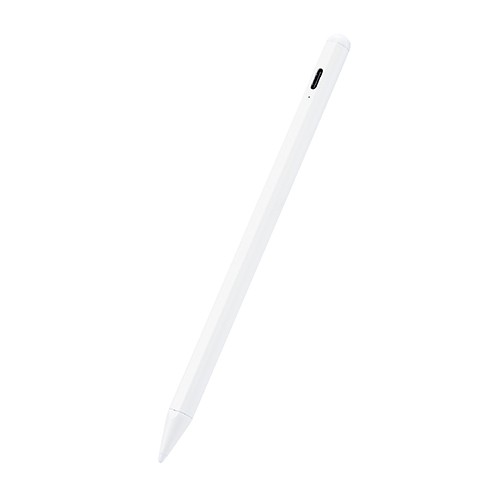 エレコム(ELECOM) P-TPACSTAP05WH(ホワイト) タッチペン スタイラスペン 充電式 樹脂ペン先