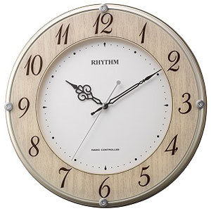 RHYTHM 8MY506SR23(木目仕上) ライブリーナチュレ 電波掛け時計の通販は 5,470円