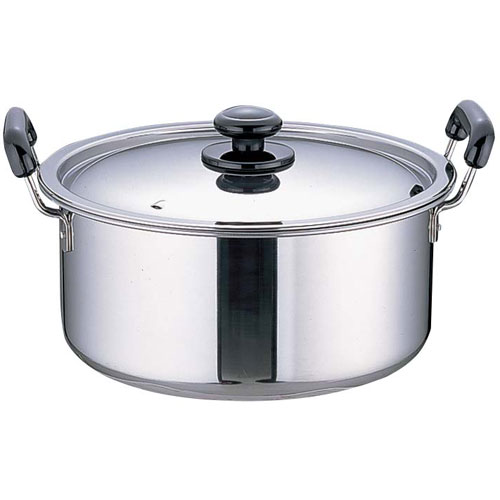 遠藤商事 SAステンレス プラ柄 IH対応 厚板実用鍋 33cm AZT0733 8,190円