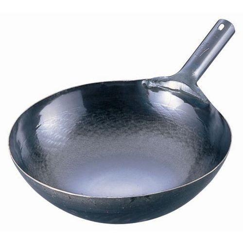 山田工業所 鉄 打出片手中華鍋(板厚1.6mm) 27cm　IH非対応の通販は 5,050円