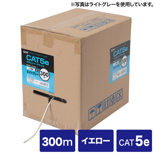 3箱セットe431 CAT5e LANケーブル 300mライトグレー 見落とす