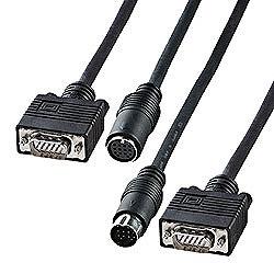 サンワサプライ KC-K150 ディスプレイ工事配線ケーブル D-Sub15ピンミニ 15mの通販は