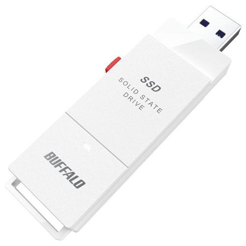 バッファロー(BUFFALO) SSD-SCT2.0U3-WA(ホワイト) ケーブルレス ポータブルSSD 2TBの通販は