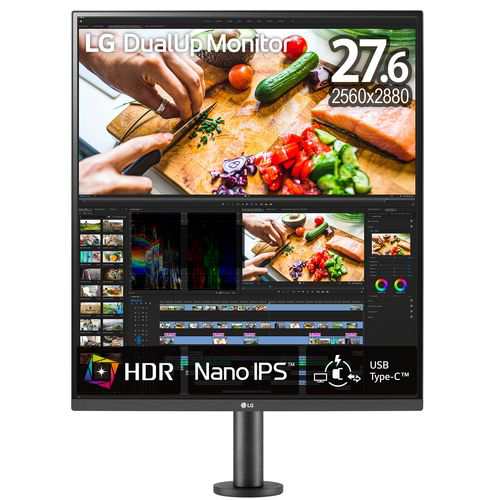 LGエレクトロニクス(LG) 28MQ780-B DualUp Monitor 27.6型 デュアルWQHDディスプレイ アームスタンド式