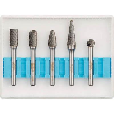 トラスコ中山 TB-C095-5S 超硬バーセットCシリーズ 軸6mm 刃径9.5mm 5本セットの通販は 13,247円