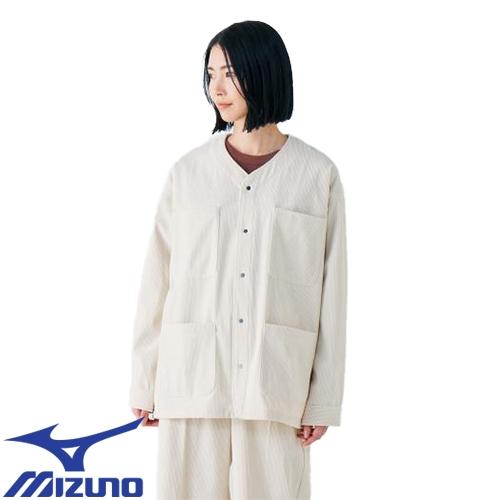 トレーニング フィットネスウェア ミズノ MIZUNO ストレッチコーデュロイノーカラーカバーオールジャケット ユニセックス B2MEA53103S、B2MEA53103M、B2MEA53103L、B2MEA53103XL アウター