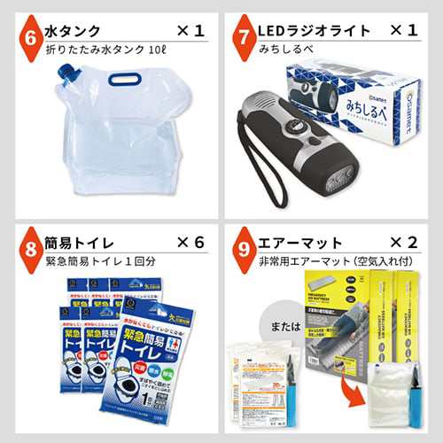 防災セット 防災持ち出し用 防災用品 避難用品 加賀産業 ワンソート 2