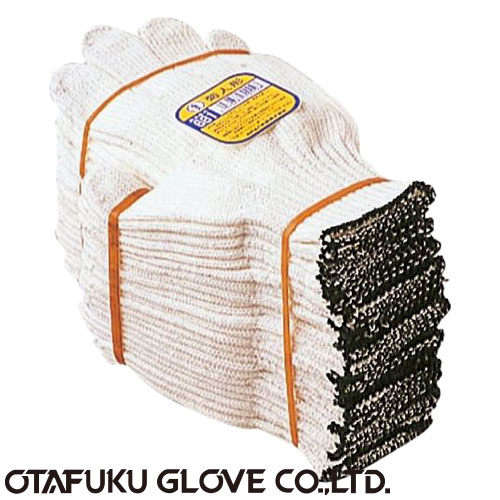 特紡軍手(トクボー) おたふく手袋 菊人形 12双入×10セット [総数120双] 681 厚手