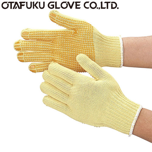 【耐切創手袋】 スーパーアラミド手袋(スベリ止付 耐切創[10双入] 品番:809 おたふく手袋 （作業用手袋 特殊用途作業 耐切創 アラミの通販は