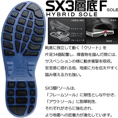安全靴 ハイカット シモン Simon SL22 1706200、1706230 紐靴 JIS規格