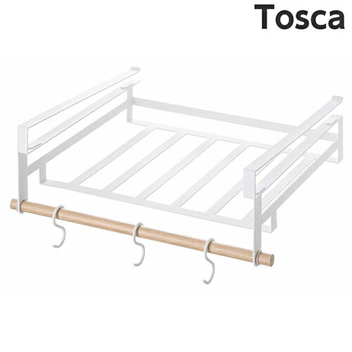 山崎実業 戸棚下収納ラック トスカ L ホワイト キッチンラック 食器収納 小物 ラップ 台所 キッチンの通販はau Pay マーケット まもる君 Au Pay マーケット店