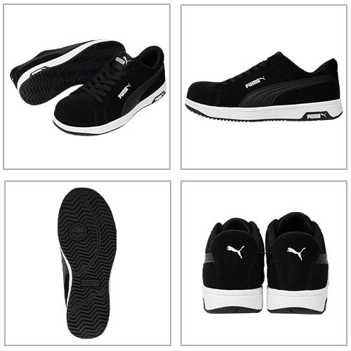 安全靴 PUMA プーマ 新作 アイコニック スエード ICONIC SUEDE LOW 2025年 新作 スニーカー 紐 紐靴 本革 スエード 静電 おしゃれ メンズ レディース 人気 かっこいい セーフティー 建築 建設 運送 工場 3e 25.0~2