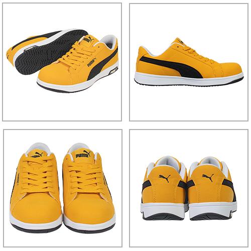 安全靴 PUMA プーマ 新作 アイコニック スエード ICONIC SUEDE LOW 2025年 新作 スニーカー 紐 紐靴 本革 スエード 静電 おしゃれ メンズ レディース 人気 かっこいい セーフティー 建築 建設 運送 工場 3e 25.0~2