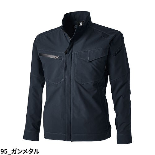 作業服 ブルゾン 藤和 TS Design エコハイブリッドダブルクロスジャケット 4616 作業着 通年 秋冬 帯電防止 軽量 ストレッチ 形態安定の通販は