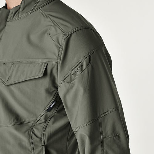 作業服 ブルゾン 藤和 TS Design エコハイブリッドダブルクロスジャケット 4616 作業着 通年 秋冬 帯電防止 軽量 ストレッチ 形態安定の通販は