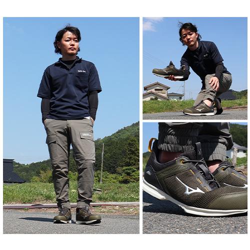 安全靴 ミズノ MIZUNO オールマイティ EL31L 新作 2025年 ゴム紐 メンズ レディース ALMIGHTY EL31L JSAA 作業靴 メッシュ 新商品 スニーカー ローカット かっこいい おしゃれ 軽量 耐滑 建築 建設 倉庫業 運送 2_11