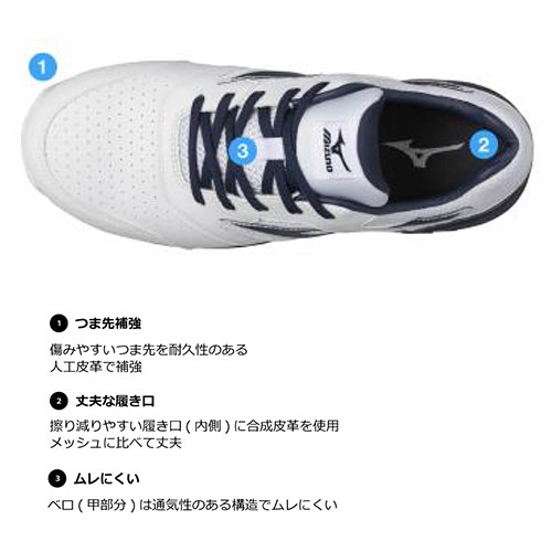 安全靴 ミズノ MIZUNO オールマイティ ALMIGHTY LS2 11L 2021年