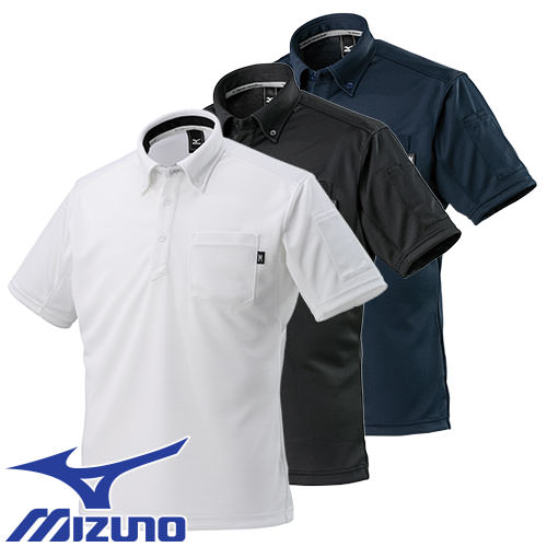 作業服 ポロシャツ 半袖 ミズノ MIZUNO 制電ワークポロシャツ(半袖) F2JA118001、F2JA118009、F2JA118014 作業着 春夏 吸汗速乾 制電の通販は 5,280円
